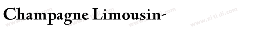 Champagne Limousin字体转换